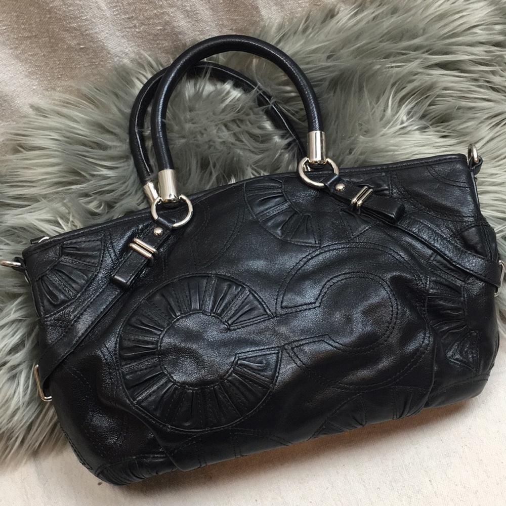 Coach Madison black leather handbag *no long strap